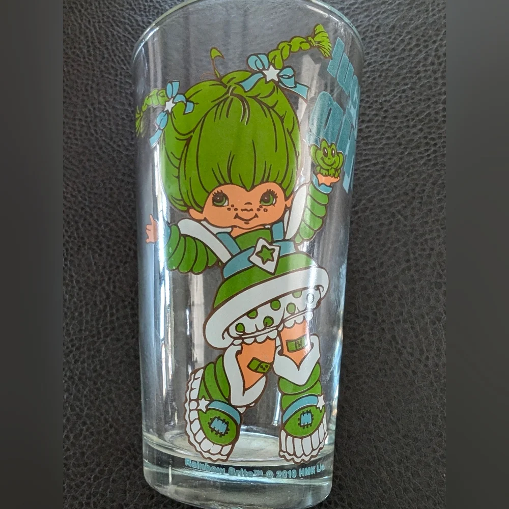 2010 Rainbow Brite Tumbler Glass Cup Lucky Girl Patty O’ Green Spencers Gifts